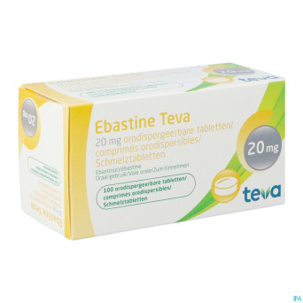 Ebastine 20 mg teva comp odt 100 x 20 mg