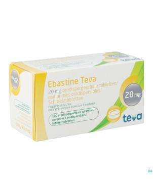 Ebastine 20 mg teva comp odt 100 x 20 mg
