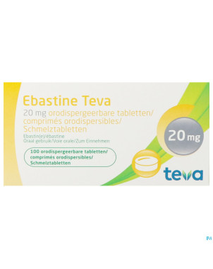 Ebastine 20 mg teva comp odt 100 x 20 mg