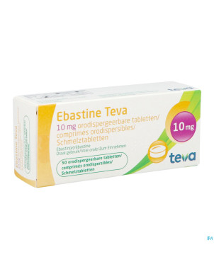 Ebastine 10 mg teva comp odt  50 x 10 mg