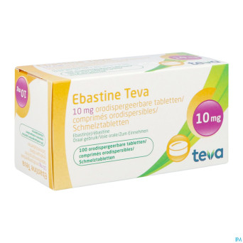 Ebastine 10 mg teva comp odt 100 x 10 mg