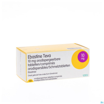 Ebastine 10 mg teva comp odt 100 x 10 mg