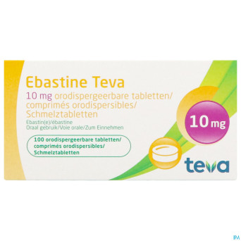 Ebastine 10 mg teva comp odt 100 x 10 mg