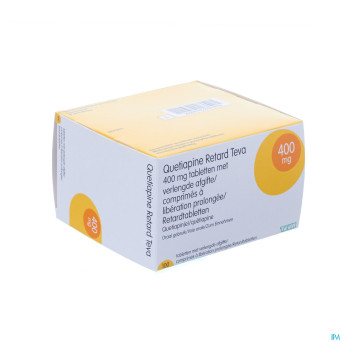 Quetiapine retard teva 400 mg comp 100 x 400mg