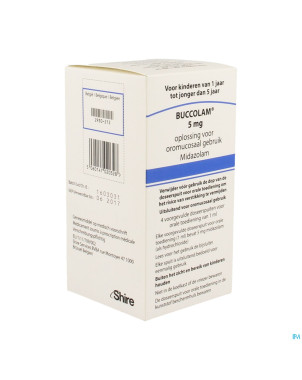 Buccolam  5,0mg sol bucc 4 ser dos prerempl 1,0ml