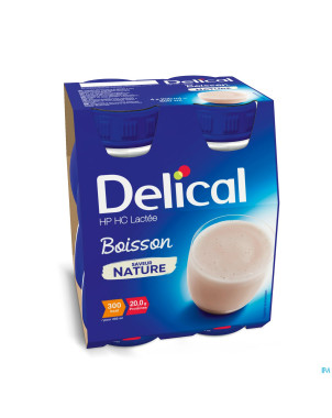 Delical boisson lactee hp-hc nature    4x200ml
