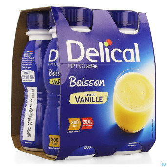 Delical boisson lactee hp-hc van4x200ml cfr4278628