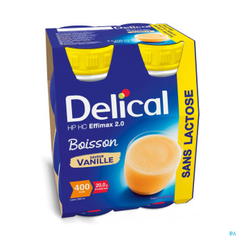 Delical effimax 2.0 vanille    4x200ml