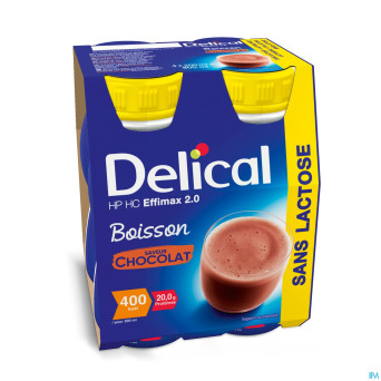 Delical effimax 2.0 chocolat    4x200ml