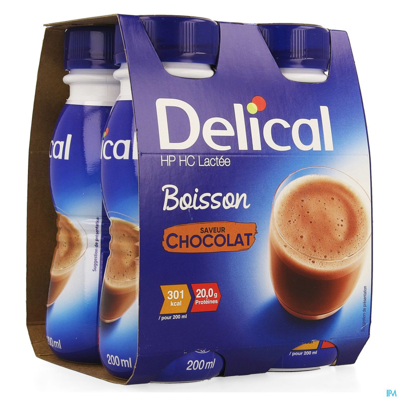 Delical boisson lactee hp-hc ch.4x200ml cfr4278636