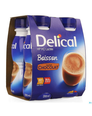 Delical boisson lactee hp-hc ch.4x200ml cfr4278636