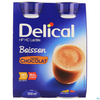 Delical boisson lactee hp-hc ch.4x200ml cfr4278636
