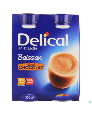 Delical boisson lactee hp-hc ch.4x200ml cfr4278636