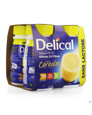 Delical effimax 2.0 fibres cereales    4x200ml