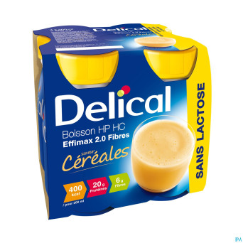 Delical effimax 2.0 fibres cereales    4x200ml
