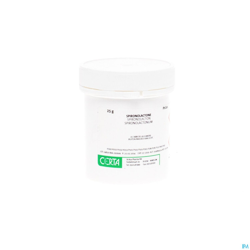 Spironolactone    25g certa