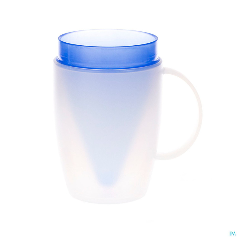 Gobelet isolant evase 1 anse 180ml bleu    advys