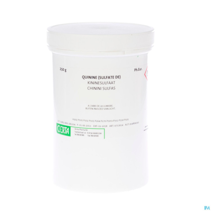 Quinine sulfate    250g certa