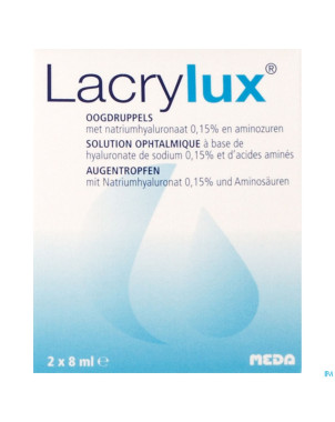 Lacrylux collyre fl 2x8ml