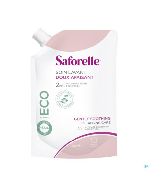 Saforelle soin lavant doux eco recharge 400ml