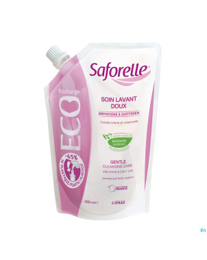 Saforelle soin lavant doux eco recharge 400ml