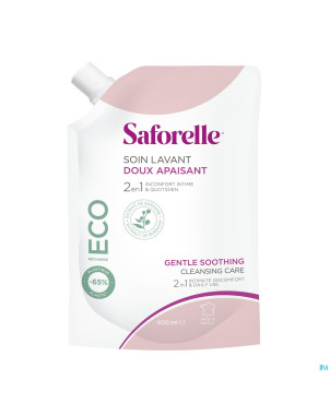 Saforelle soin lavant doux eco recharge 400ml