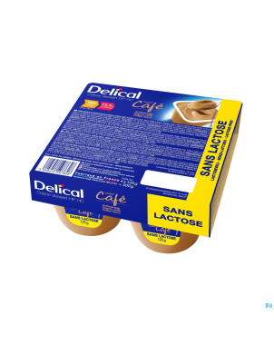Delical creme dessert hp-hc s/lact.cafe    4x125g