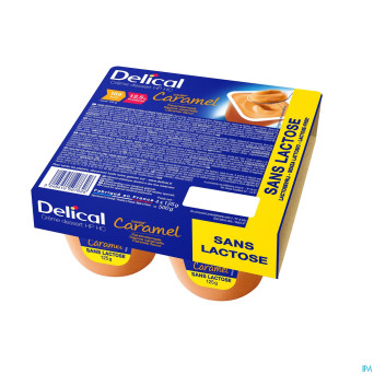 Delical creme dessert hp-hc s/lact.caramel  4x125g