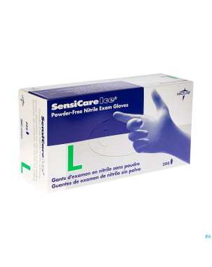 Sensicare ice nitrile gants chirurg. s/pdr   l 200