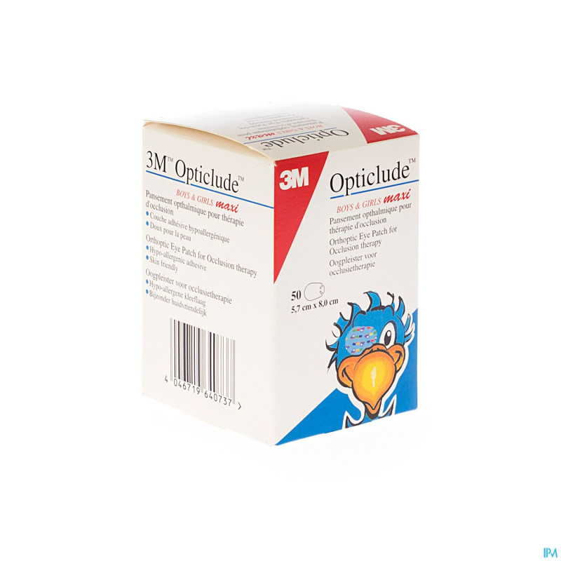 Opticlude 3m boys&girls maxi new pans ocul.50
