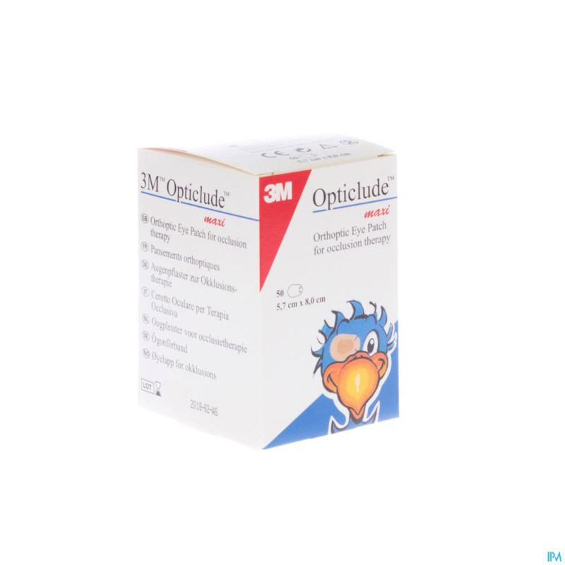 Opticlude 3m maxi new pans ocul.50 1539m