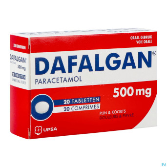 Dafalgan 500mg sec comp 20