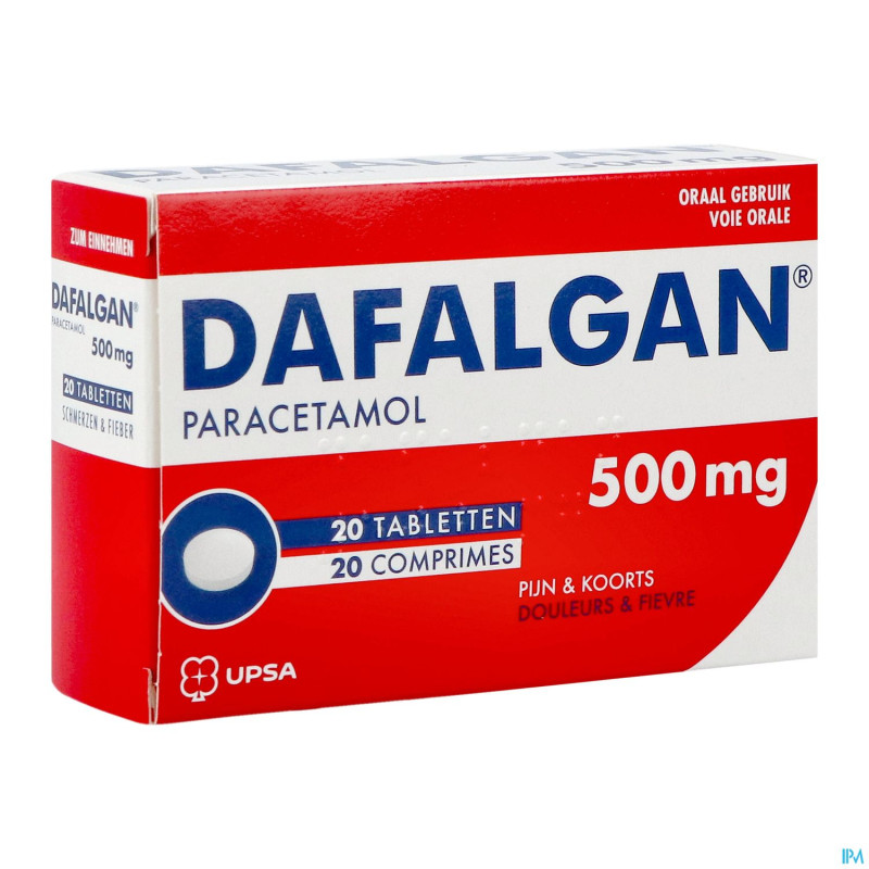 Dafalgan 500mg sec comp 20