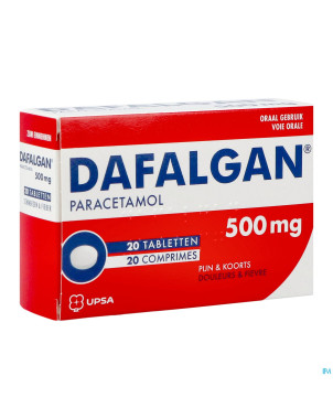 Dafalgan 500mg sec comp 20