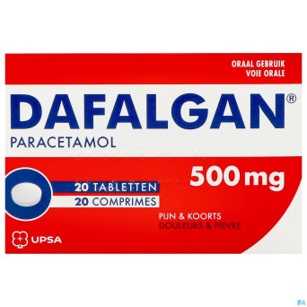 Dafalgan 500mg sec comp 20
