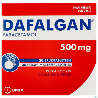 Dafalgan eff 500mg comp 20