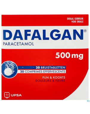 Dafalgan eff 500mg comp 20