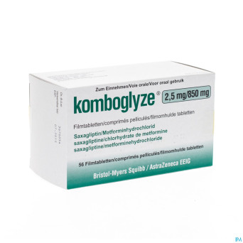 Komboglyze 2,5 mg/850mg comp pell  56