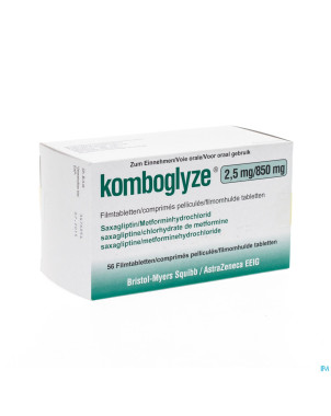Komboglyze 2,5 mg/850mg comp pell  56