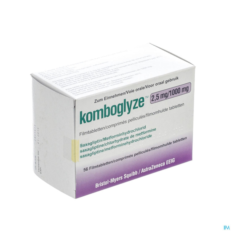 Komboglyze 2,5 mg/1000mg comp pell  56