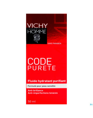 Vichy homme code purete fluide 50ml