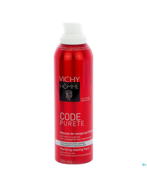 Vichy homme code purete mousse a raser 200ml