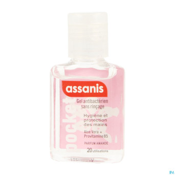 Assanis pocket gel mains amande 20ml