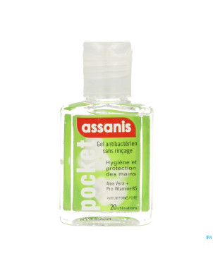 Assanis pocket gel mains pomme-poire 20ml