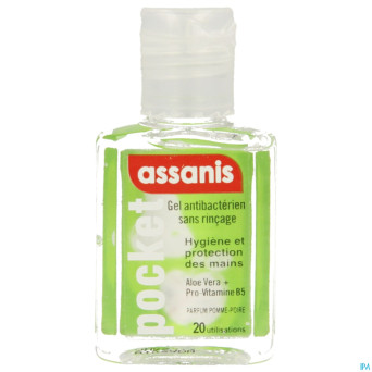 Assanis pocket gel mains pomme-poire 20ml