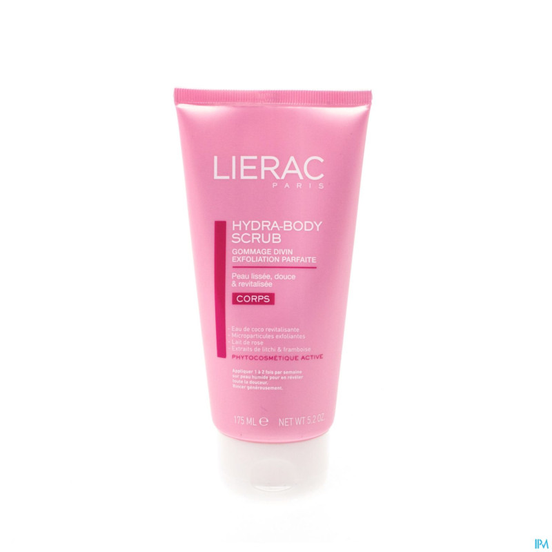 Lierac hydra body gommage corps tube 175ml