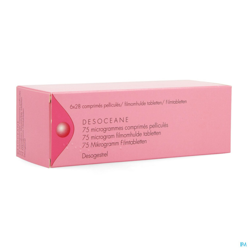 Desoceane 75mcg comp pell  6 x 28