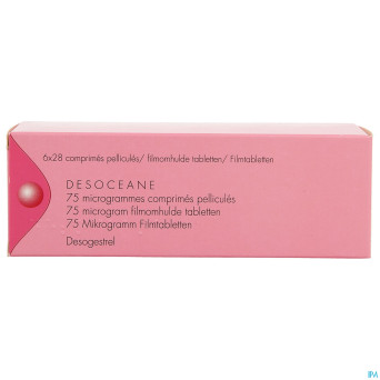 Desoceane 75mcg comp pell  6 x 28
