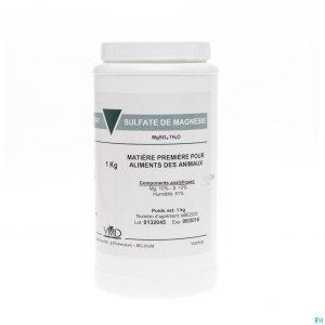 Magnesium sulfate veterinaire    1kg vmd
