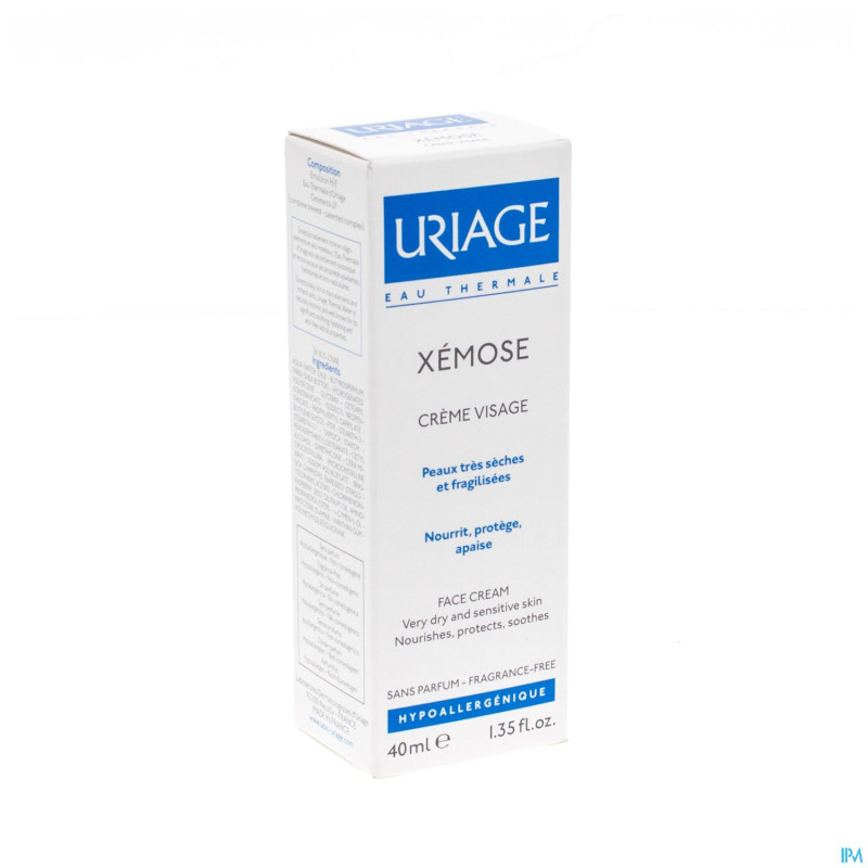 Uriage xemose creme visage tube 40ml